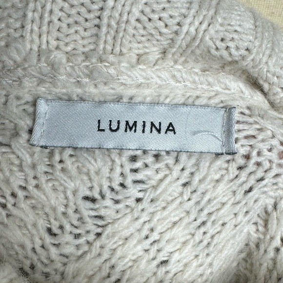 LUMINA Italian Metallic Wool Alpaca Blend Sweater size XL - Picture 8 of 10